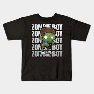 Zombie Boy Creepy Scary Kawaii Zombie Cute Halloween Outfit Kids T-Shirt